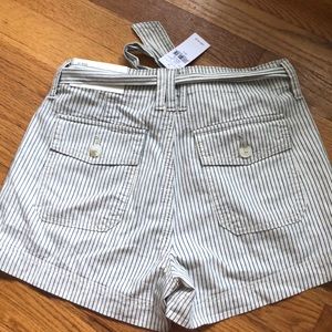 American Eagle Soft Paperbag Striped Shorts